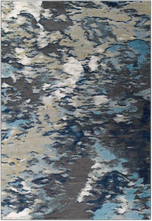 The appearance of Entourage Foliage Contemporary Modern Abstract 8x10 Area Rug In Blue designed by Modway in the modern / contemporary interior design. This blue piece of furniture  was selected by 1StopBedrooms from Entourage Collection to add a touch of cosiness and style into your home. Sku: R-1172B-810. Material: Polypropylene. Product Type: Area Rugs. Image1