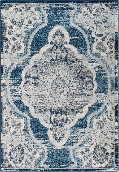 The appearance of Entourage Ivory and Blue Malia Distressed Vintage Floral Persian Medallion 8x10 Area Rug designed by Modway in the modern / contemporary interior design. This ivory and blue piece of furniture  was selected by 1StopBedrooms from Entourage Collection to add a touch of cosiness and style into your home. Sku: R-1175B-810. Material: Polypropylene. Product Type: Area Rugs. Image1