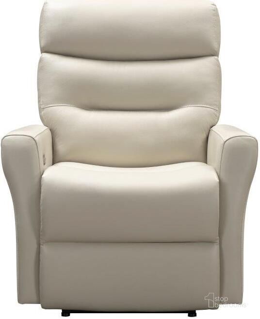 The appearance of Enzo Power Recliner In Laurel Cream With Power Head Rest and Power Lumbar designed by BarcaLounger in the modern / contemporary interior design. This cream piece of furniture  was selected by 1StopBedrooms from Enzo Collection to add a touch of cosiness and style into your home. Sku: 9PHL1115372682. Material: Leather. Product Type: Recliner. Image1