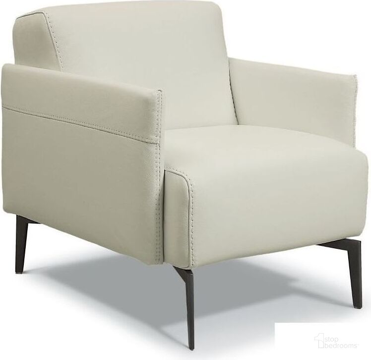 The appearance of Eros Light Grey Leather Accent Chair designed by Bellini Modern Living in the modern / contemporary interior design. This gray piece of furniture  was selected by 1StopBedrooms from Eros Collection to add a touch of cosiness and style into your home. Sku: Eros LGY. Product Type: Accent Chair.