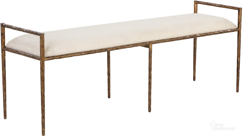 The appearance of Esai Bench In Zenith Alabaster designed by Sunpan in the modern / contemporary interior design. This alabaster piece of furniture  was selected by 1StopBedrooms from Esai Collection to add a touch of cosiness and style into your home. Sku: 109541. Material: Fabric. Product Type: Bench. Image1