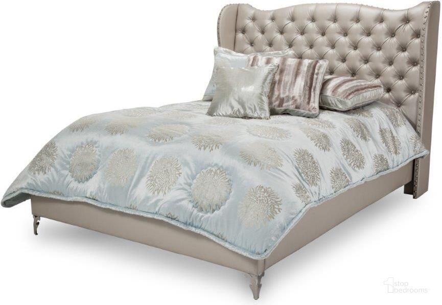 The appearance of Esmonae Frost California King Bed designed by Artisan Elegance in the modern / contemporary interior design. This frost piece of furniture  was selected by 1StopBedrooms from Esmonae Collection to add a touch of cosiness and style into your home. Sku: 9001614-104;9001634-104. Product Type: Loft Bed. Bed Size: California King. Bed Type: Loft Bed. Image1