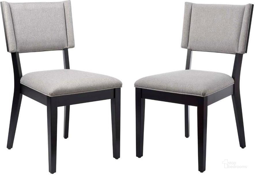 The appearance of Esquire Light Gray Dining Chairs - Set Of 2 designed by Modway in the modern / contemporary interior design. This light gray piece of furniture  was selected by 1StopBedrooms from Esquire Collection to add a touch of cosiness and style into your home. Sku: EEI-4559-LGR. Product Type: Dining Chair. Material: Rubberwood. Image1