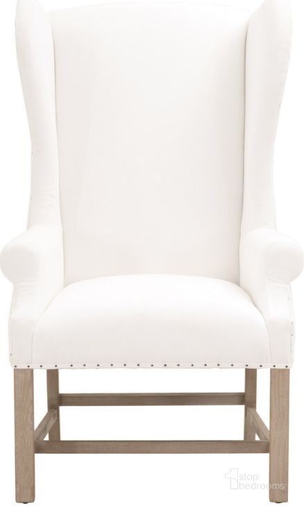 The appearance of Essentials Gray Chateau Arm Chair 6417UP.LPPRL-BT-NG designed by Essentials For Living in the transitional interior design. This gray piece of furniture  was selected by 1StopBedrooms from Essentials Collection to add a touch of cosiness and style into your home. Sku: 6417UP.LPPRL-BT/NG. Material: Wood. Product Type: Arm Chair. Image1