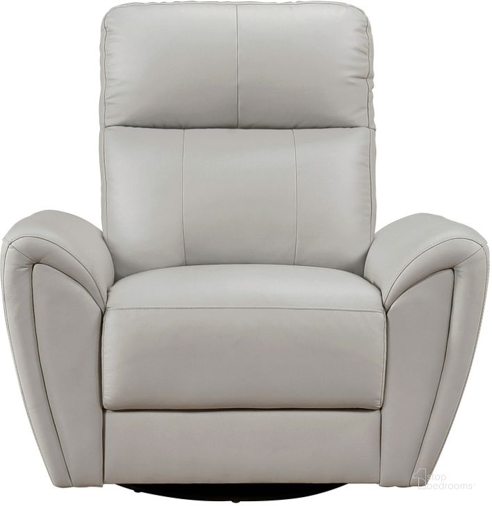 The appearance of Essex Swivel Glider Chair In Gray designed by Homelegance in the modern / contemporary interior design. This gray piece of furniture  was selected by 1StopBedrooms from Essex Collection to add a touch of cosiness and style into your home. Sku: 8577GY-1. Material: Faux Leather. Product Type: Reclining Chair. Image1