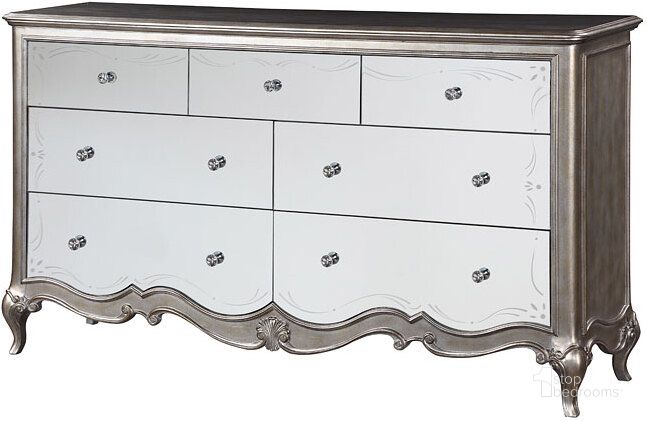 The appearance of Esteban Dresser designed by ACME in the glam interior design. This antique champagne piece of furniture  was selected by 1StopBedrooms from Esteban Collection to add a touch of cosiness and style into your home. Sku: 22205. Material: Wood. Product Type: Dresser. Image1