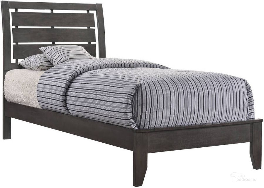 The appearance of Ethensville Gray King Panel Bed designed by Boho House in the transitional interior design. This gray piece of furniture  was selected by 1StopBedrooms from Ethensville Collection to add a touch of cosiness and style into your home. Sku: B4720-K-HBFB;B4720-K-RAIL. Bed Type: Panel Bed. Product Type: Panel Bed. Bed Size: King.