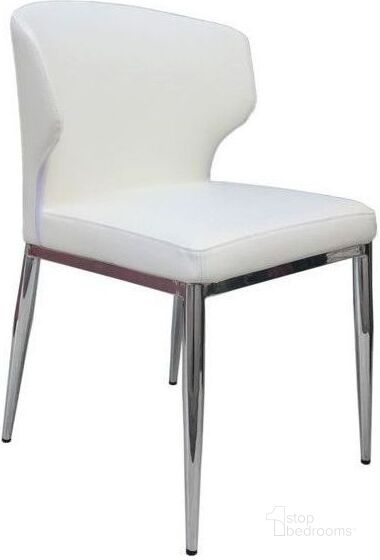The appearance of Eton White Dining Chair Set Of 2 designed by Bellini Modern Living in the transitional interior design. This white piece of furniture  was selected by 1StopBedrooms from Eton Collection to add a touch of cosiness and style into your home. Sku: Eton WHT. Product Type: Dining Chair. Image1