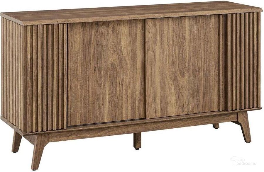 The appearance of Eudora Sideboard In Walnut designed by Modway in the modern / contemporary interior design. This walnut piece of furniture  was selected by 1StopBedrooms from Eudora Collection to add a touch of cosiness and style into your home. Sku: EEI-6278-WAL. Product Type: Sideboard. Material: MDF. Image1