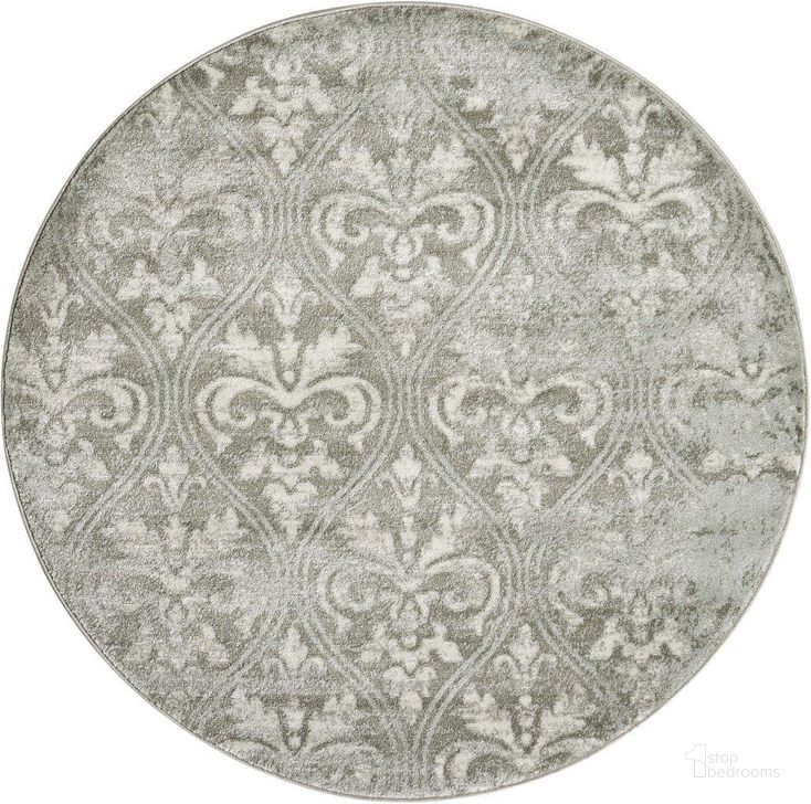 The appearance of Euphoria Grey 5 Round Area Rug designed by Nourison in the transitional interior design. This grey piece of furniture  was selected by 1StopBedrooms from Euphoria Collection to add a touch of cosiness and style into your home. Sku: 99446366320. Material: Polypropylene. Product Type: Area Rugs. Image1