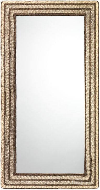 The appearance of Evergreen Rectangle Mirror in Natural Braided Seagrass designed by Jamie Young Company in the coastal interior design. This natural piece of furniture  was selected by 1StopBedrooms from Evergreen Collection to add a touch of cosiness and style into your home. Sku: 6EVER-RECTSG. Material: Glass. Product Type: Accent Mirror. Image1