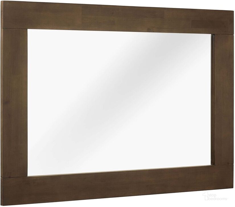 The appearance of Everly Wood Frame Mirror In Walnut designed by Modway in the modern / contemporary interior design. This walnut piece of furniture  was selected by 1StopBedrooms from Everly Collection to add a touch of cosiness and style into your home. Sku: MOD-6071-WAL. Material: Wood. Product Type: Mirror. Image1