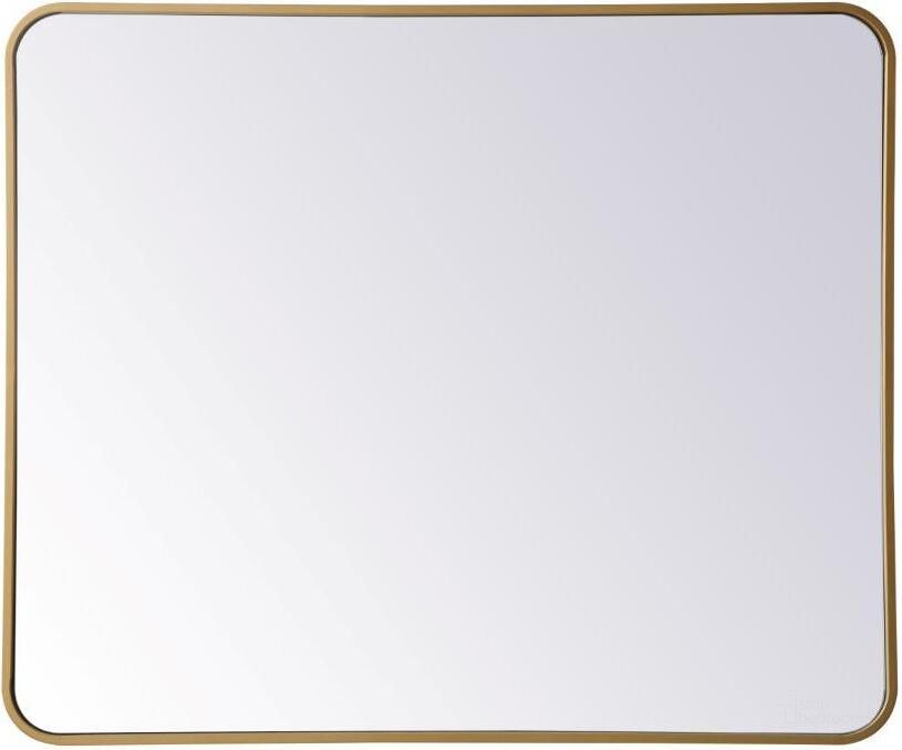 The appearance of Evermore Brass Rectangular Mirror MR803036BR designed by Elegant Lighting in the transitional interior design. This brass piece of furniture  was selected by 1StopBedrooms from Evermore Collection to add a touch of cosiness and style into your home. Sku: MR803036BR. Material: Metal. Product Type: Mirror. Image1