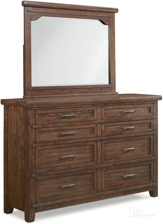 The appearance of Fairfax County Chestnut Dresser designed by New Classic in the transitional interior design. This brown piece of furniture  was selected by 1StopBedrooms from Fairfax County Collection to add a touch of cosiness and style into your home. Sku: B704-050. Product Type: Dresser. Image1