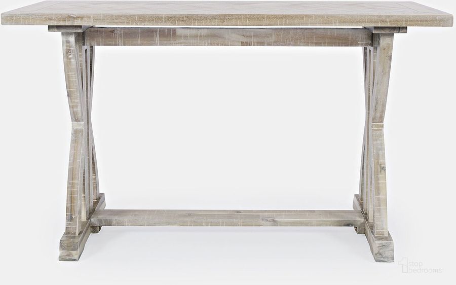 The appearance of Fairview Mid-Century Distressed Acacia Sofa Console Table In Ash designed by Jofran in the transitional interior design. This ash piece of furniture  was selected by 1StopBedrooms from Fairview Collection to add a touch of cosiness and style into your home. Sku: 1934-4. Material: Wood. Product Type: Console Table. Image1