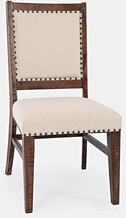 The appearance of Fairview Mid-Century Solid Wood Upholstered Side Chair (Set Of 2) In Oak designed by Jofran in the transitional interior design. This oak piece of furniture  was selected by 1StopBedrooms from Fairview Collection to add a touch of cosiness and style into your home. Sku: 1931-385KD. Material: Wood. Product Type: Side Chair. Image1