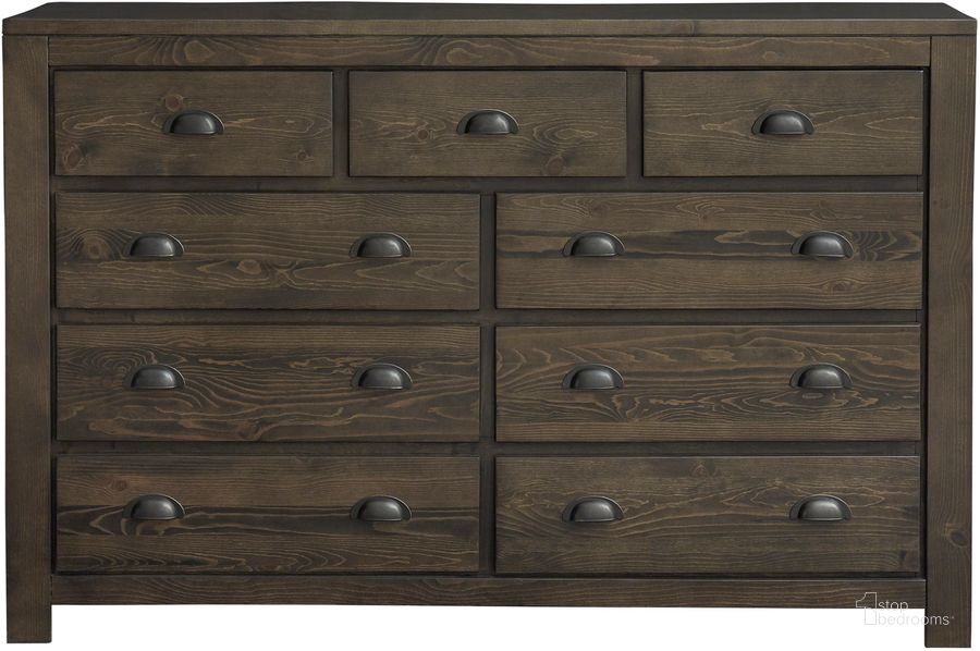 The appearance of Falcon Bluff Drawer Dresser In Saddle designed by Progressive Furniture in the transitional interior design. This saddle piece of furniture  was selected by 1StopBedrooms from Falcon Bluff Collection to add a touch of cosiness and style into your home. Sku: B679-23. Product Type: Dresser. Material: Pine. Image1