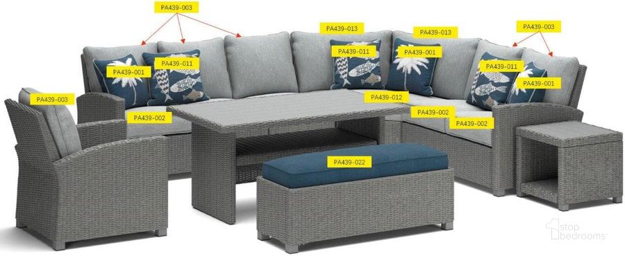 The appearance of Falher Gray Outdoor Accessory 0qd24402300 designed by Off 5th Home in the transitional interior design. This gray piece of furniture  was selected by 1StopBedrooms from Falher Collection to add a touch of cosiness and style into your home. Sku: PA439-022. Product Type: Outdoor Accessory.