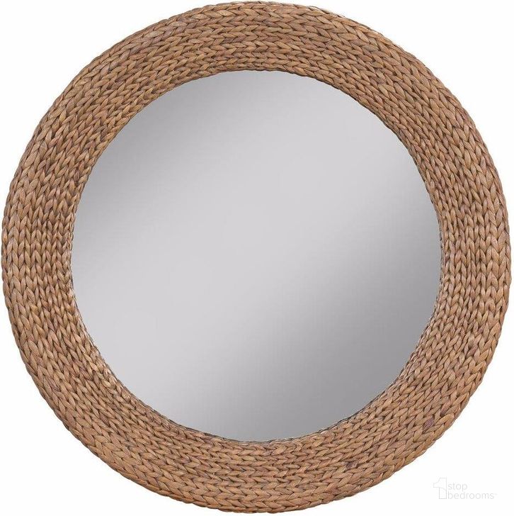 The appearance of Fallon Round Mirror designed by Universal in the modern / contemporary interior design. This brown piece of furniture  was selected by 1StopBedrooms from Modern Farmhouse Collection to add a touch of cosiness and style into your home. Sku: U01109M. Product Type: Mirror. Image1