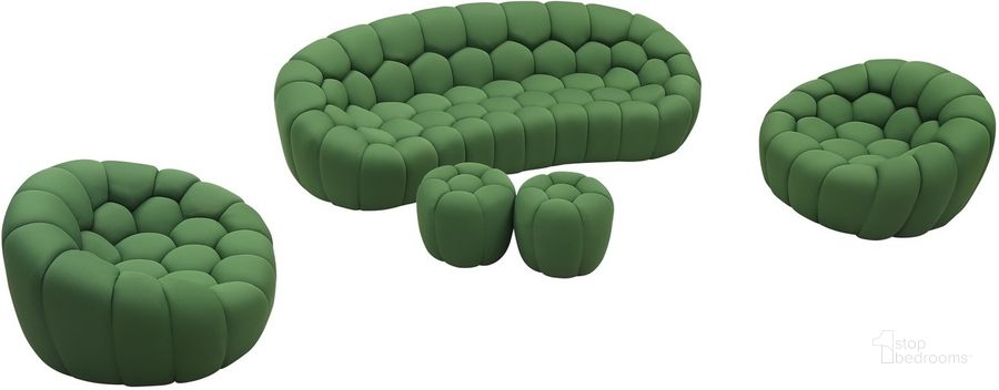 The appearance of Fantasy Chair In Green designed by J&M in the modern / contemporary interior design. This green piece of furniture  was selected by 1StopBedrooms from Fantasy Collection to add a touch of cosiness and style into your home. Sku: 18442-GN-C. Product Type: Chair. Image1