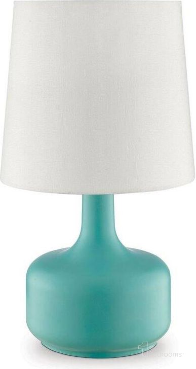 The appearance of Farah 17 Inch Height Matte Teal Table Lamp In Teal designed by Furniture of America in the modern / contemporary interior design. This teal piece of furniture  was selected by 1StopBedrooms from Farah Collection to add a touch of cosiness and style into your home. Sku: L9819TL. Material: Metal. Product Type: Table Lamp.