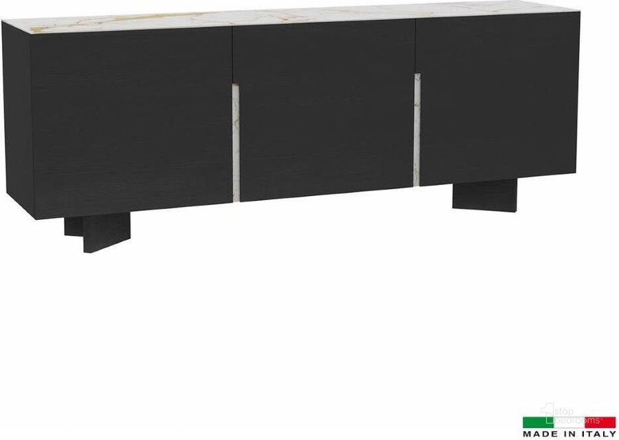 The appearance of Fargo Sideboard In White designed by Bellini Modern Living in the modern / contemporary interior design. This white piece of furniture  was selected by 1StopBedrooms from Fargo Collection to add a touch of cosiness and style into your home. Sku: Fargo SB WHT. Product Type: Sideboard. Material: Ceramic.