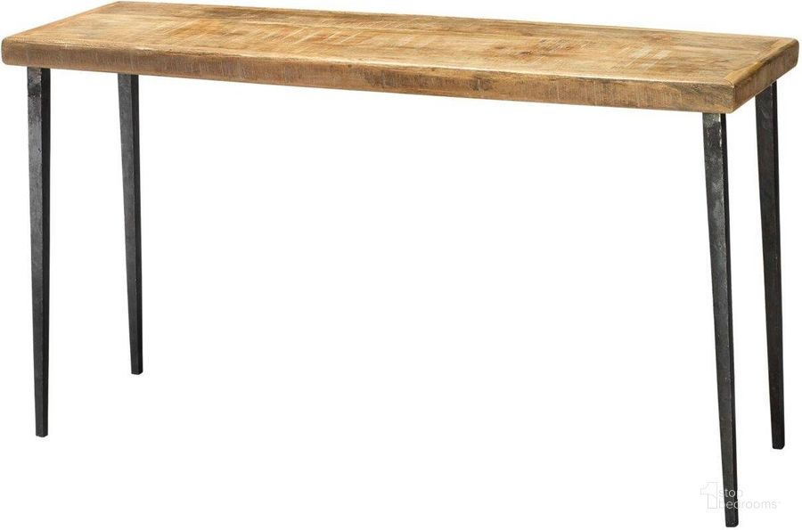 The appearance of Farmhouse Console Table designed by Jamie Young Company in the traditional interior design. This natural wood piece of furniture  was selected by 1StopBedrooms from Farmhouse Collection to add a touch of cosiness and style into your home. Sku: 20FARM-CONA. Material: Wood. Product Type: Console Table. Image1
