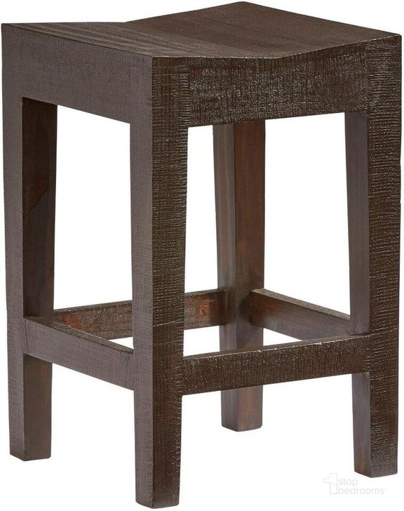 The appearance of Farmhouse Counter Stool Set Of 2 In Brown designed by Progressive Furniture in the transitional interior design. This brown piece of furniture  was selected by 1StopBedrooms from Farmhouse Collection to add a touch of cosiness and style into your home. Sku: A133-43D. Product Type: Counter Height Chair. Material: Solid Pine. Image1