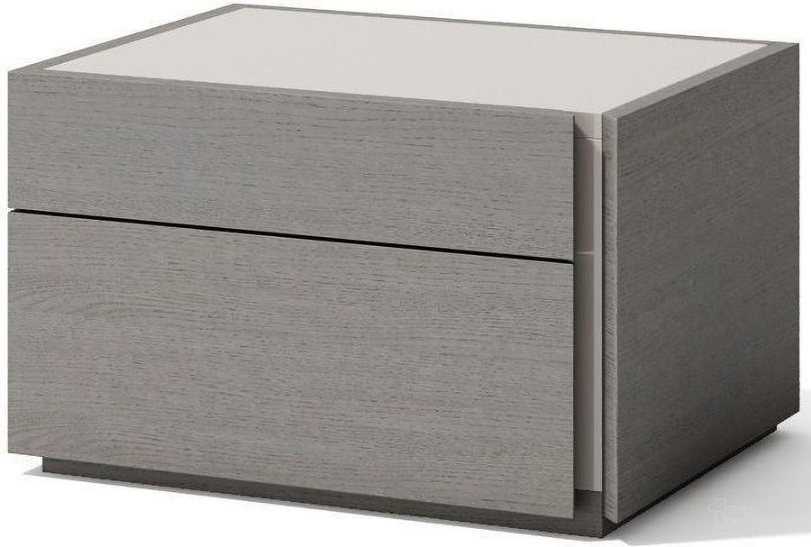 The appearance of Faro Grey Right Nightstand designed by J&M in the modern / contemporary interior design. This grey piece of furniture  was selected by 1StopBedrooms from Faro Collection to add a touch of cosiness and style into your home. Sku: 17868-NSR. Product Type: Nightstand. Image1