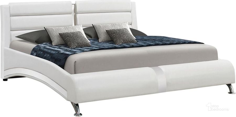The appearance of Felicity King Size Platform Bed designed by Coaster in the modern / contemporary interior design. This white piece of furniture  was selected by 1StopBedrooms from Jeremaine Collection to add a touch of cosiness and style into your home. Sku: 300345KEB1;300345KEB2;300345KEB3. Bed Type: Platform Bed. Material: Wood. Product Type: Platform Bed. Bed Size: King. Image1