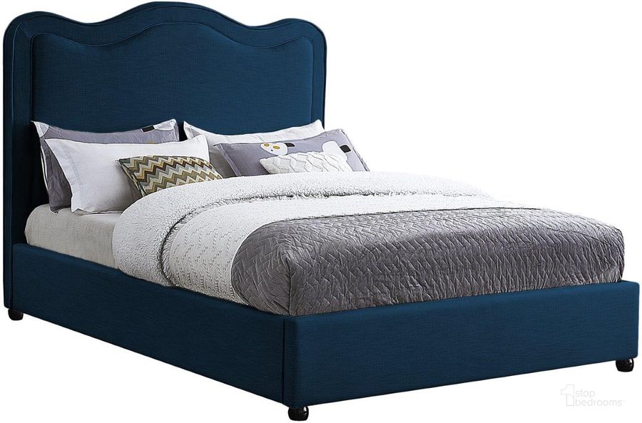 The appearance of Felix Navy Linen Fabric Full Bed designed by Meridian in the transitional interior design. This navy linen fabric piece of furniture  was selected by 1StopBedrooms from Felix Collection to add a touch of cosiness and style into your home. Sku: FelixNavy-F-1;FelixNavy-F-2. Bed Type: Platform Bed. Material: Wood. Product Type: Platform Bed. Bed Size: Full. Image1