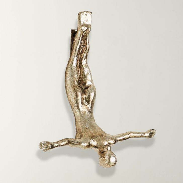 The appearance of Female Wall Diver In Thai Silver Leaf designed by Global Views in the modern / contemporary interior design. This silver piece of furniture  was selected by 1StopBedrooms from Female Collection to add a touch of cosiness and style into your home. Sku: 8.8257. Material: Iron. Product Type: Wall Decor. Image1