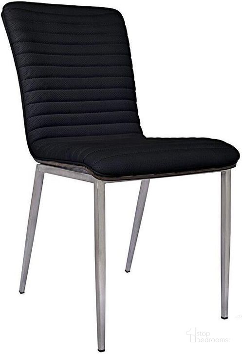 The appearance of Fernanada Dining Chair Set Of 2 In Black designed by Bellini Modern Living in the modern / contemporary interior design. This black piece of furniture  was selected by 1StopBedrooms from Fernanada Collection to add a touch of cosiness and style into your home. Sku: Fernanda BLK. Product Type: Dining Chair. Material: Stainless Steel. Image1
