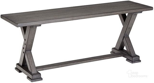 The appearance of Fiji Gray Dining Bench designed by Progressive Furniture in the transitional interior design. This gray piece of furniture  was selected by 1StopBedrooms from Fiji Collection to add a touch of cosiness and style into your home. Sku: D841-69. Product Type: Dining Bench. Material: Rubberwood. Image1