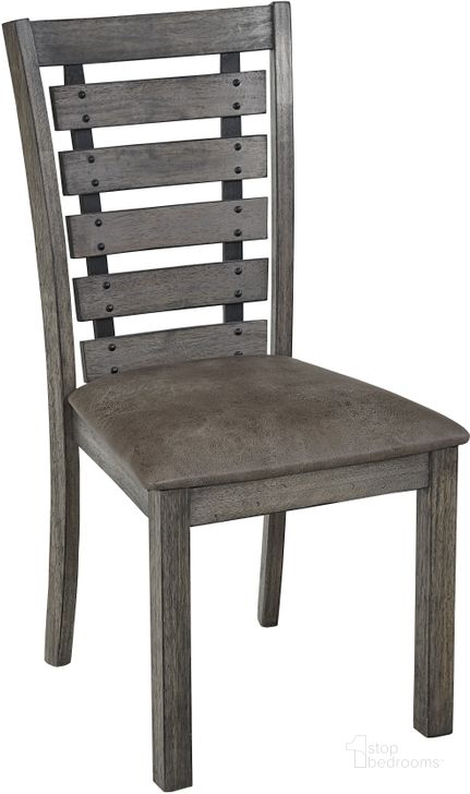 The appearance of Fiji Harbor Gray Dining Chair Set of 2 designed by Progressive Furniture in the transitional interior design. This gray piece of furniture  was selected by 1StopBedrooms from Fiji Collection to add a touch of cosiness and style into your home. Sku: D841-61. Product Type: Dining Chair. Material: Rubberwood. Image1