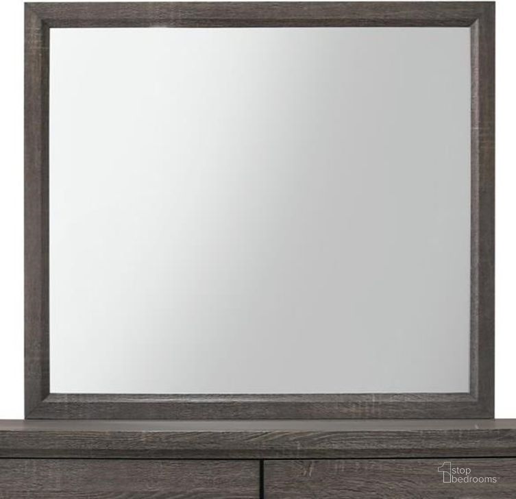 The appearance of Crown Mark Akerson Mirror in Grey designed by Crown Mark in the modern / contemporary interior design. This gray piece of furniture  was selected by 1StopBedrooms from Akerson Collection to add a touch of cosiness and style into your home. Sku: B4620-11. Material: Glass. Product Type: Dresser Mirror. Image1