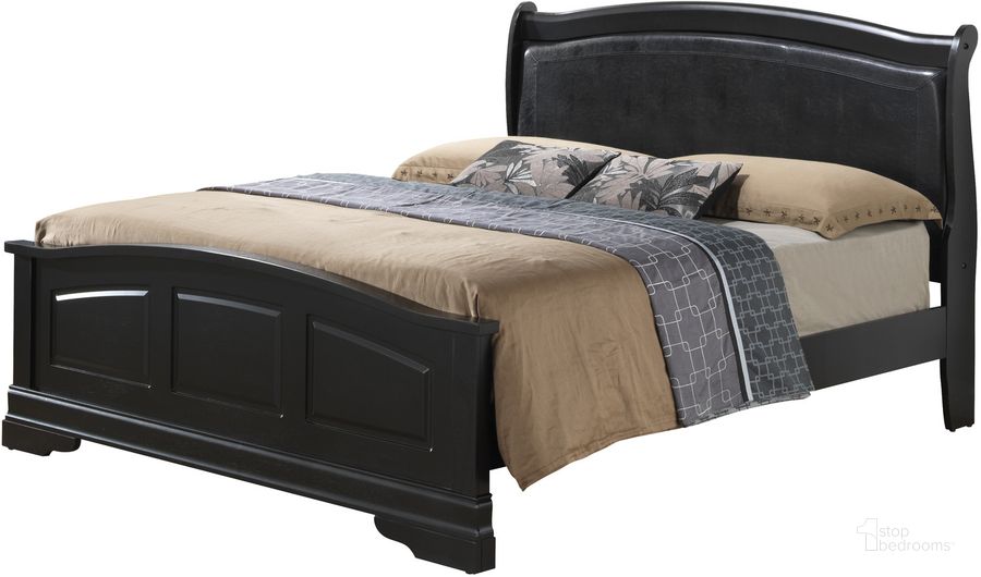 The appearance of Glory Furniture G3150 Full Low Profile Bed w/ PU Insert in Black designed by Glory in the traditional interior design. This black piece of furniture  was selected by 1StopBedrooms from G3150 Collection to add a touch of cosiness and style into your home. Sku: G3150C-FB2-Full  Bed  Headboard;G3150C-FB2-Full Bed  Footboard;G3150C-FB2-Full Bed  Rails. Material: Leather. Bed Size: Full. Product Type: Low Profile Bed. Image1