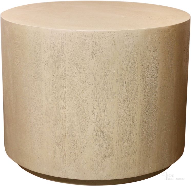 The appearance of Flagstaff 20 Inch Round Side Table In Natural and Stone designed by Moti in the  interior design. This natural and stone piece of furniture  was selected by 1StopBedrooms from Flagstaff Collection to add a touch of cosiness and style into your home. Sku: 77004004. Material: Wood. Product Type: Side Table. Image1