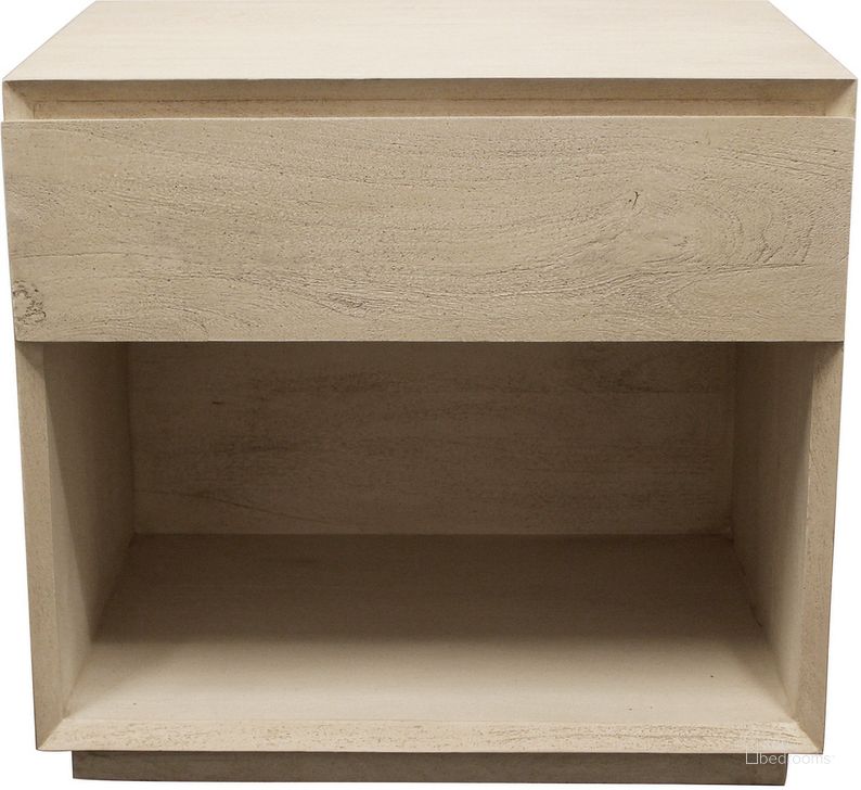 The appearance of Flagstaff 26 Inch 1 Drawer Nightstand In Natural and Stone designed by Moti in the  interior design. This natural and stone piece of furniture  was selected by 1StopBedrooms from Flagstaff Collection to add a touch of cosiness and style into your home. Sku: 77014003. Material: Wood. Product Type: Nightstand. Image1