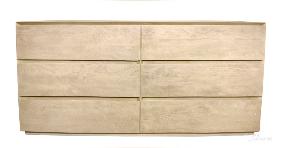 The appearance of Flagstaff 72 Inch 6 Drawer Dresser In Natural and Stone designed by Moti in the  interior design. This natural and stone piece of furniture  was selected by 1StopBedrooms from Flagstaff Collection to add a touch of cosiness and style into your home. Sku: 77016001. Material: Wood. Product Type: Dresser. Image1