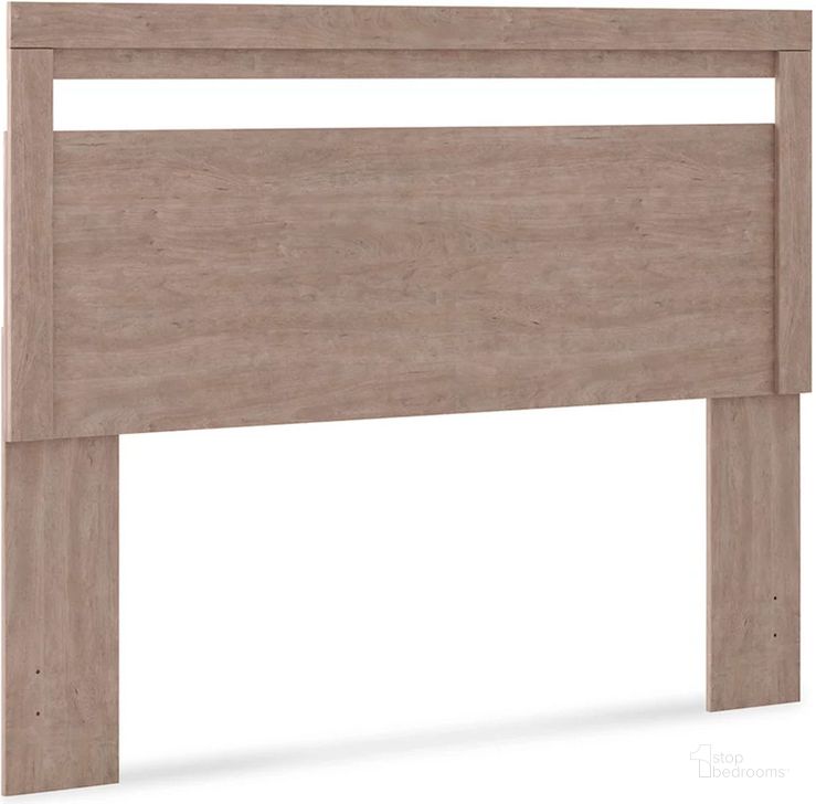 The appearance of Flannia Gray Queen Panel Headboard Only designed by Signature Design by Ashley in the transitional interior design. This gray piece of furniture  was selected by 1StopBedrooms from Flannia Collection to add a touch of cosiness and style into your home. Sku: EB2520-157. Material: Wood. Product Type: Headboard. Bed Size: Queen. Image1