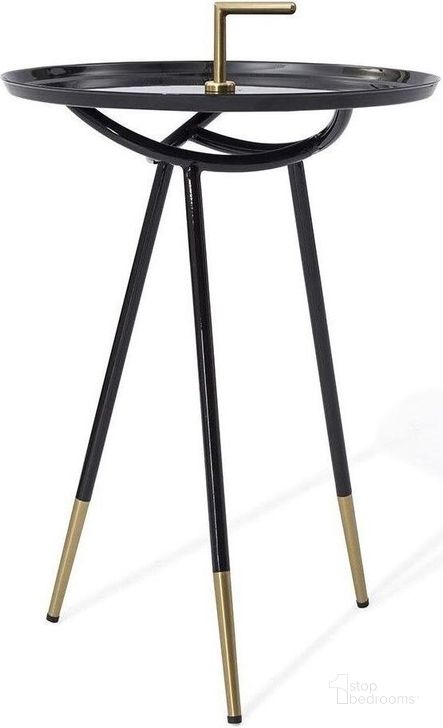 The appearance of Flare Black End Table designed by Bellini Modern Living in the transitional interior design. This black and gold piece of furniture  was selected by 1StopBedrooms from Flare Collection to add a touch of cosiness and style into your home. Sku: FLARE ET BLK. Product Type: End Table.
