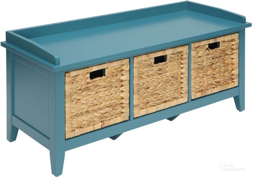 The appearance of Flavius Teal Storage Bench designed by ACME in the transitional interior design. This teal piece of furniture  was selected by 1StopBedrooms from Flavius Collection to add a touch of cosiness and style into your home. Sku: 96761. Material: Wood. Product Type: Storage Bench. Image1