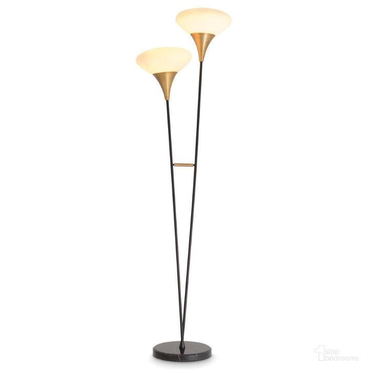 The appearance of Floor Lamp Duco Antique Brass Finish Ul designed by Eichholtz in the modern / contemporary interior design. This antique brass piece of furniture  was selected by 1StopBedrooms from Duco Collection to add a touch of cosiness and style into your home. Sku: 115358AUL;115358BUL. Product Type: Floor Lamp. Image1