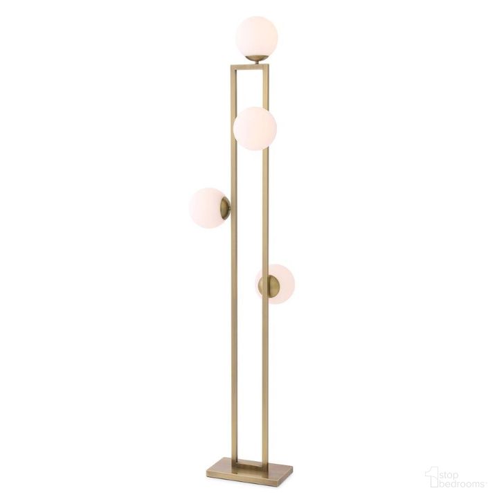 The appearance of Floor Lamp Pascal Light Brushed Brass Finish Ul designed by Eichholtz in the modern / contemporary interior design. This brass piece of furniture  was selected by 1StopBedrooms from Pascal Collection to add a touch of cosiness and style into your home. Sku: 114688AUL;114688BUL. Product Type: Floor Lamp. Image1