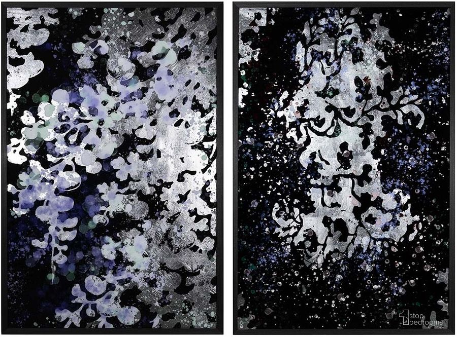 The appearance of Floral Fantasy 40 Inch x 60 Inch Charcoal Frame Set Of 2 designed by Sunpan in the modern / contemporary interior design. This charcoal piece of furniture  was selected by 1StopBedrooms from  to add a touch of cosiness and style into your home. Sku: A0332. Product Type: Wall Art. Material: Acrylic. Image1