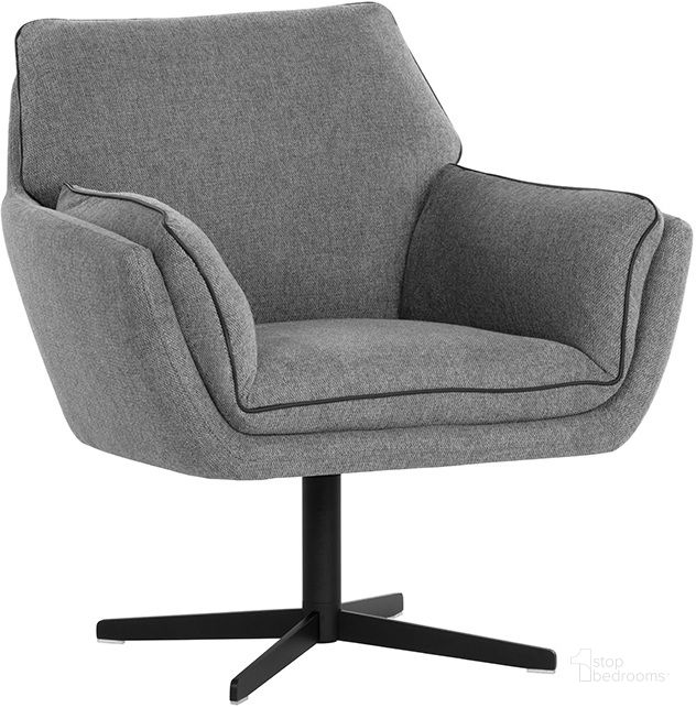 The appearance of Florelle Swivel Lounge Chair In Belfast Koala Grey designed by Sunpan in the modern / contemporary interior design. This grey piece of furniture  was selected by 1StopBedrooms from Florelle Collection to add a touch of cosiness and style into your home. Sku: 107440. Material: Fabric. Product Type: Lounge Chair. Image1