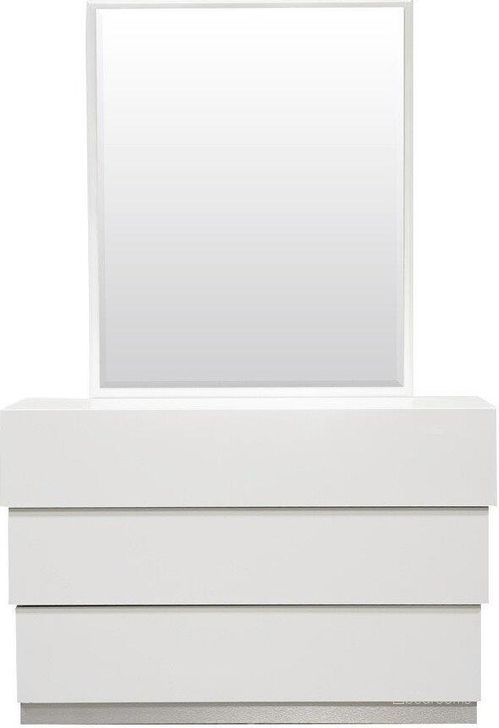 The appearance of Florence 2 Piece Poplar Wood Bedroom Dresser And Mirror Set In White designed by Best Master Furniture in the modern / contemporary interior design. This white piece of furniture  was selected by 1StopBedrooms from Florence Collection to add a touch of cosiness and style into your home. Sku: FLORDM. Material: Wood. Product Type: Dresser and Mirror. Image1