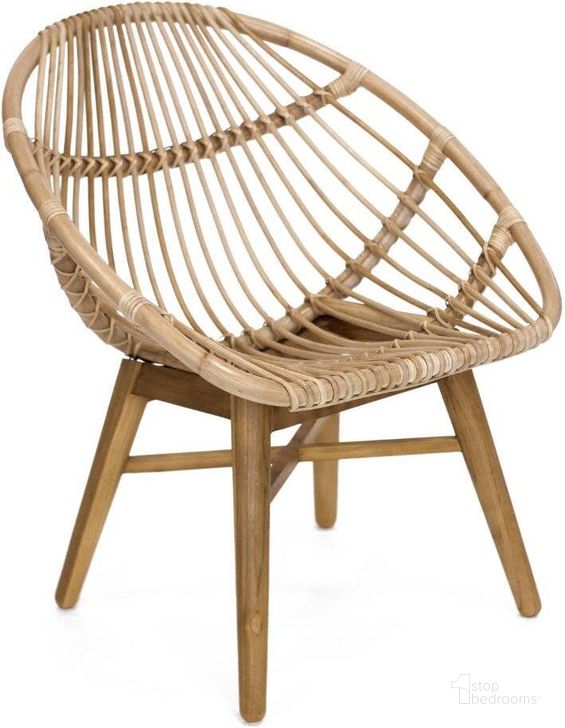 The appearance of Florida Natural Rattan Chair designed by Padmas Plantation in the modern / contemporary interior design. This natural rattan piece of furniture  was selected by 1StopBedrooms from Florida Collection to add a touch of cosiness and style into your home. Sku: FLO01. Product Type: Living Room Chair. Material: Rattan. Image1