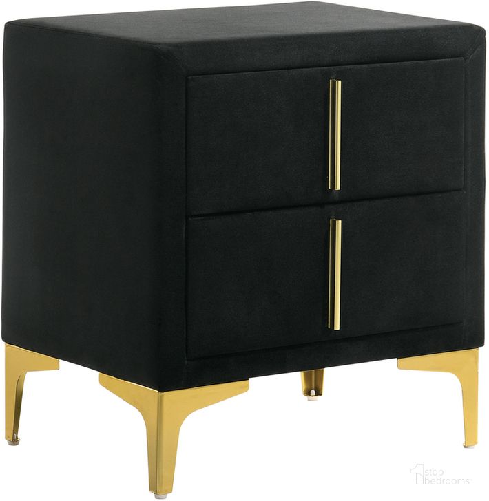 The appearance of Florizel Night Stand In Black designed by Furniture of America in the glam interior design. This black piece of furniture  was selected by 1StopBedrooms from Florizel Collection to add a touch of cosiness and style into your home. Sku: CM7411BK-N. Material: Steel. Product Type: Nightstand. Image1